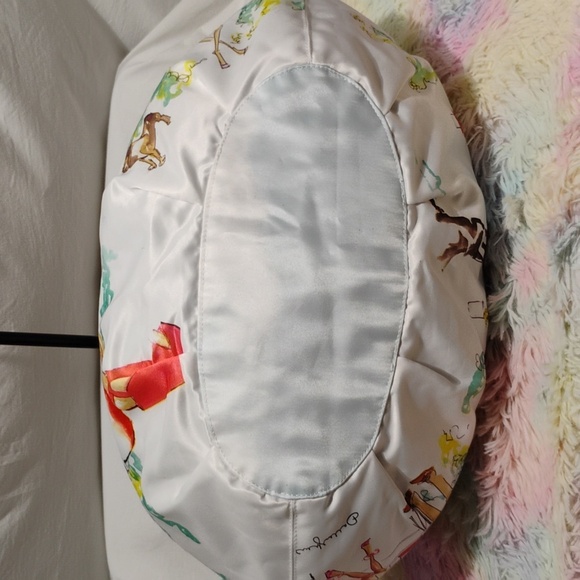 DSW Designer Vintage Satin Large Tote Shopper Bag Like New - Picture 10 of 15